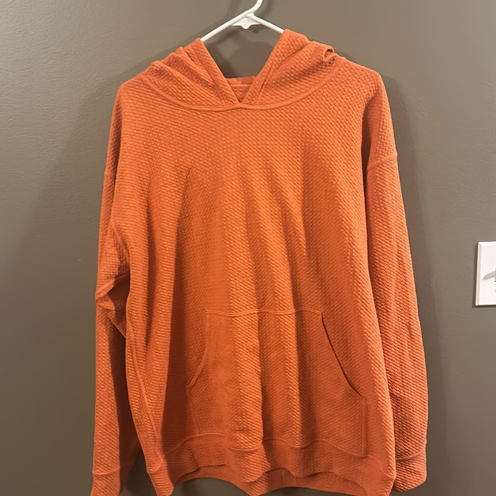Lululemon All Yours Hoodie bubble dot orange sz 12